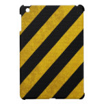 Yellow And Black Traffic Stripe iPad Mini Case