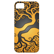 Yellow and Black Yin Yang Tree