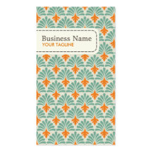 Yellow Antique Pattern Business Card