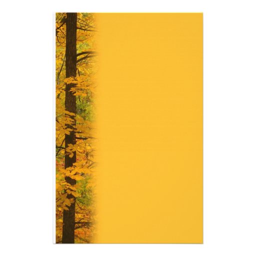 Yellow Autumn Forest Wedding Stationery Design