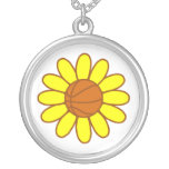 Yellow Basketball Girl Pendants