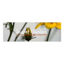 Yellow Bidens Business Card Template
