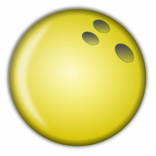 Yellow Bowling Ball Photo Cut Outs | Zazzle