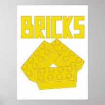 Yellow Bricks by Customize My Minifig Print
