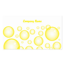 Yellow Bubbles, Company Name Business Cards
