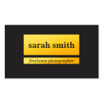 Yellow Business Card Template