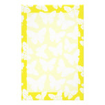 Yellow butterflies Stationery