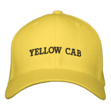 Yellow Cab Drivers Cap Embroidered Hat