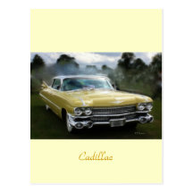 Yellow Cadillac Postcards