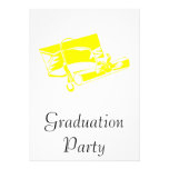 Yellow Cap & Diploma Personalized Announcement