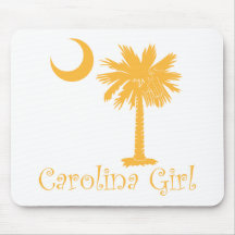 Yellow Carolina Girl Palmetto Mouse Pads