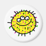 Yellow Cartoon Germ Magnet