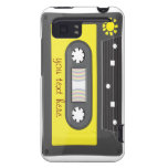 yellow cassette with rainbow tape casemate cases
