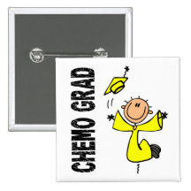 Yellow CHEMO GRAD 1 (Bladder Cancer) Button
