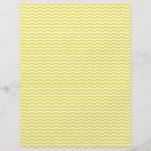 Yellow Chevron/Zig Zag Scrapbook Paper Full Color Flyer