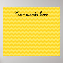 Yellow chevrons poster
