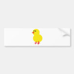yellow chick icon bumper sticker