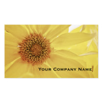Yellow Chrysanthemum flower Business Cards business cards