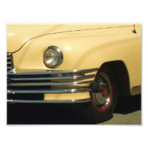Yellow classic car photograph