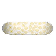 Yellow Cupcake Pattern. Skate Board Decks