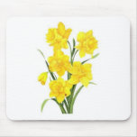 Yellow daffodils mouse pad