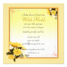 Yellow Daisies Invitation