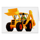 Yellow Digger Greeting Cards