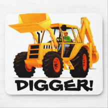 Yellow Digger Mouse Pads