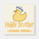 Yellow Duck Middle Brother Fridge Magnet