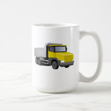 Yellow Dump Truck Coffee Mugs