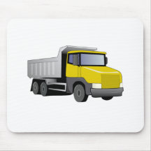 Yellow Dump Truck Mousepad