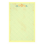 Yellow Floral Stationery