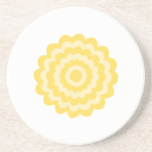 Yellow flower. coasters