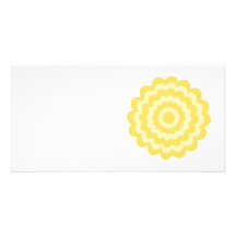 Yellow flower. customized photo card