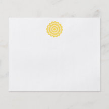 Yellow flower. full color flyer