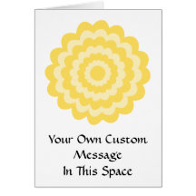 Yellow flower. greeting card