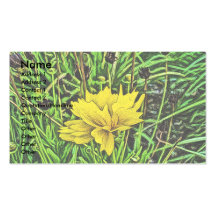 Yellow Flower Painting Business Cards