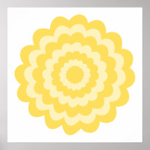 Yellow flower. poster