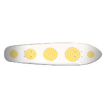 Yellow flower. skateboards