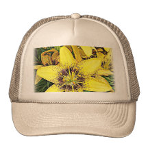 Yellow Flower Trucker Hats