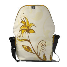Yellow Flowers Messenger Bag