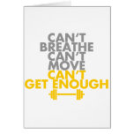 Yellow "Get Enough" Greeting Cards