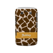 Yellow Giraffe Print Blackberry Bold Case
