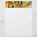 Yellow Glowing Leaves Flyers paper Autumn