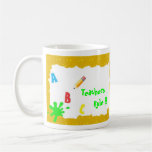 Yellow Gold School  Bus Teachers Rule Mug