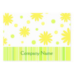 Yellow green design business cards