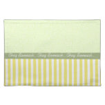 Yellow/Green Stripes Chag Sameach Placemat