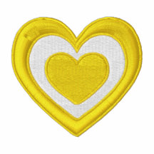 Yellow Heart Embroidered Shirt