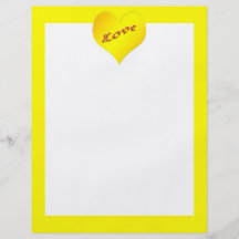 yellow heart Valentines Flyer Design