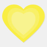 yellow hearts Sticker